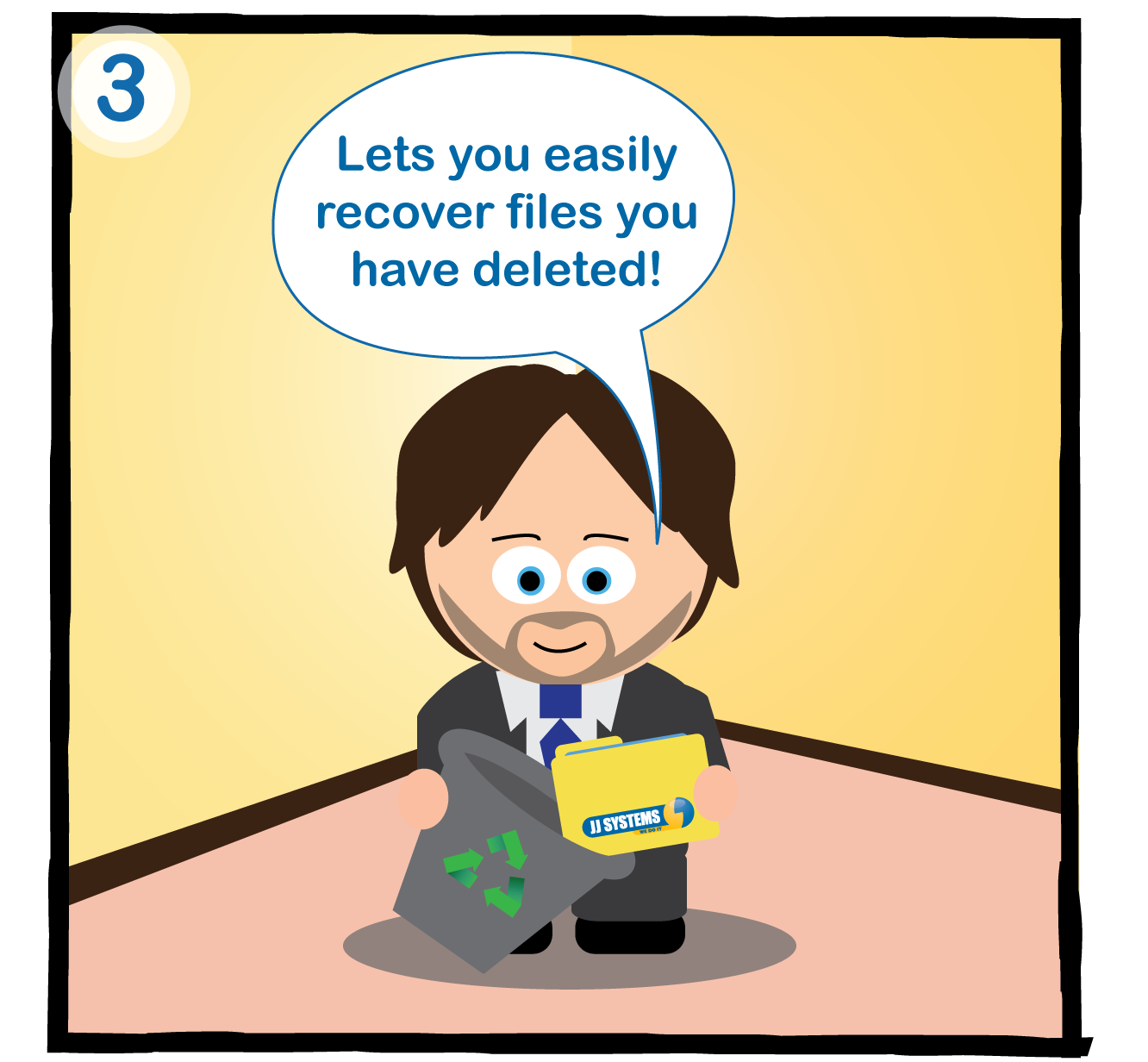 Lets you easily recover files you have deleted