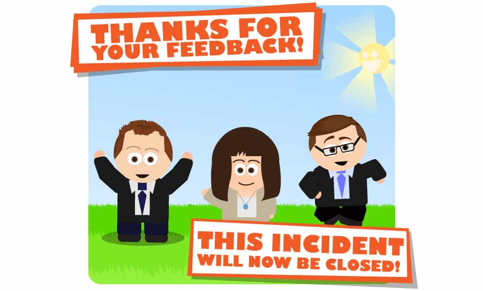 happy This-incident-is-now-closed